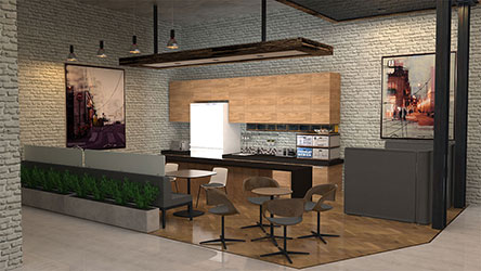 Alfred Venegas interior design rendering showcase