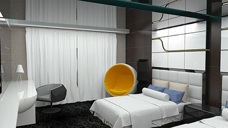 Alfred Venegas interior design 3D rendering showcase