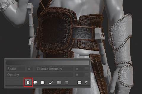 Quixel save smart material button UI