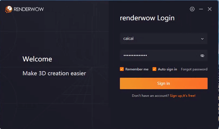 Step 1: Maya login interface