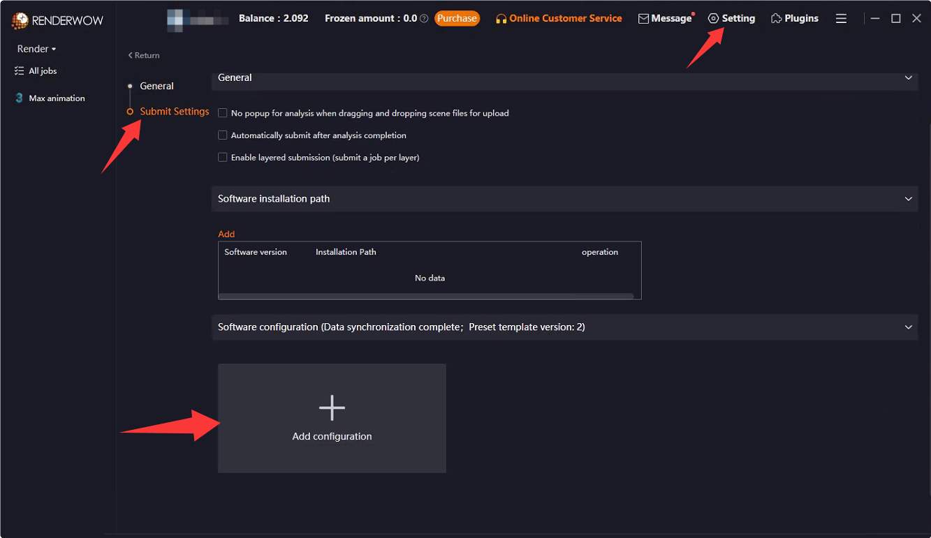 Step 4: Maya preset settings