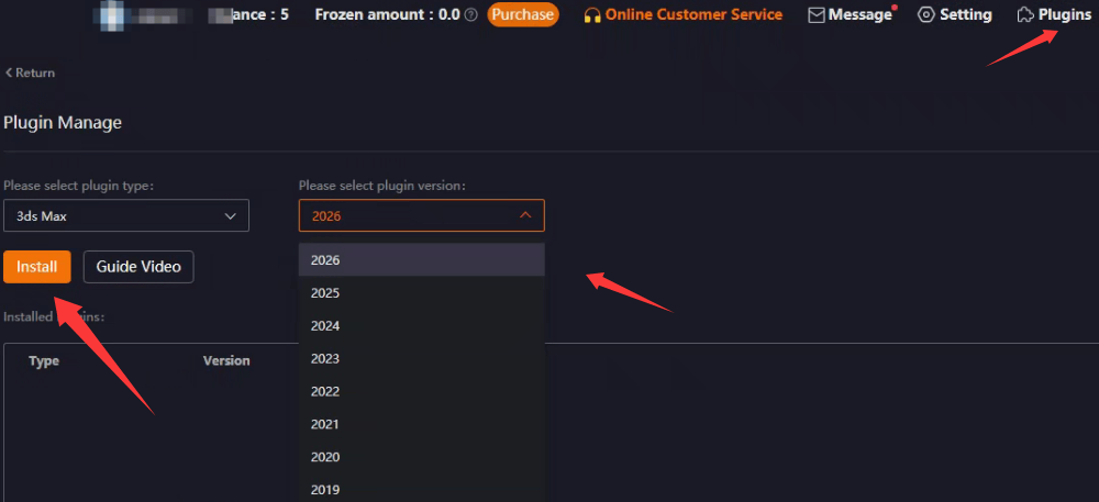 Step 6: Plugin installation in 3ds Max