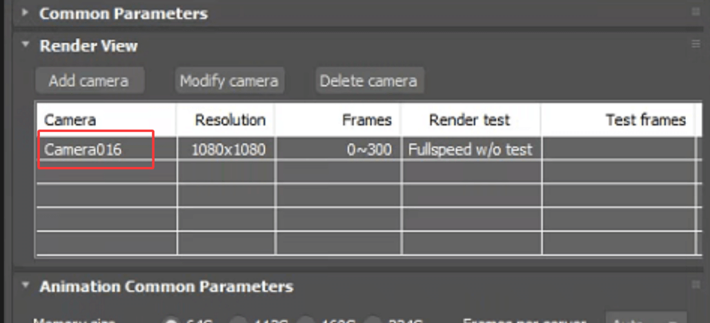 Step 10: Select render camera view