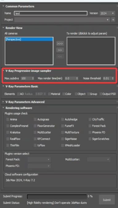 Step 14: Set 3ds Max version in plugin settings