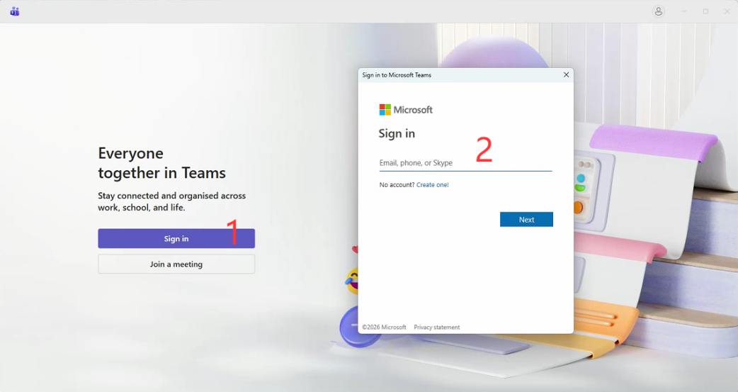 Step 2：Register your account