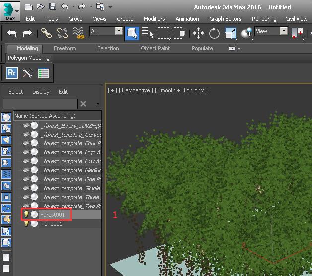 Method of transforming Forestpack and Railclone objects into mesh objects