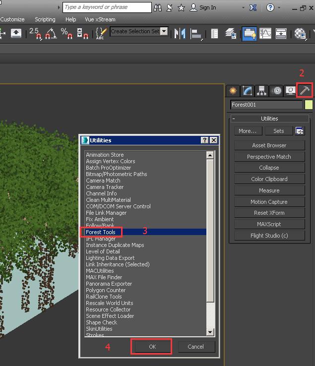 Method of transforming Forestpack and Railclone objects into mesh objects