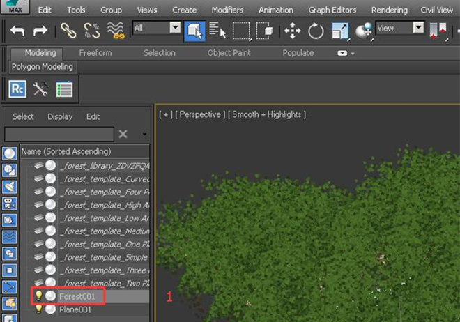 Method of transforming Forestpack and Railclone objects into mesh objects