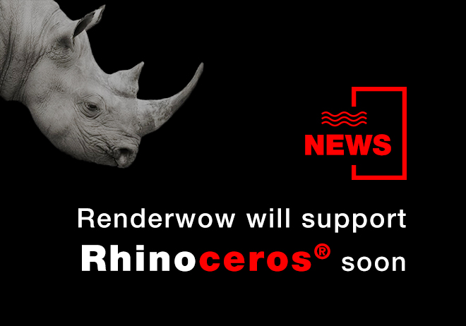 Renderwow will support Rhino soon