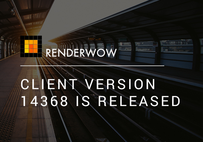 Renderwow Client Version 14368 is released