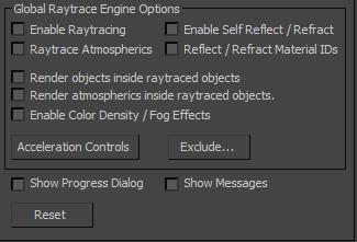 Raytrace material effects