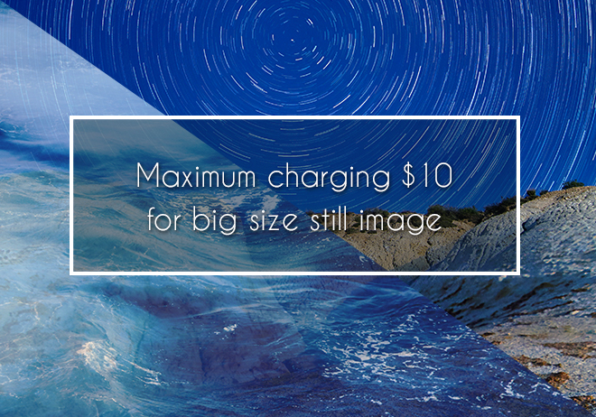 Maximum charging $10 for big size still image 