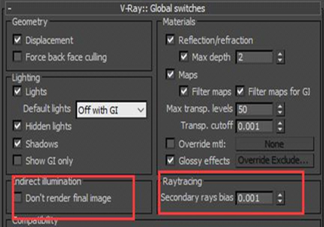 V-Ray parameter setting of 3ds Max big picture rendering