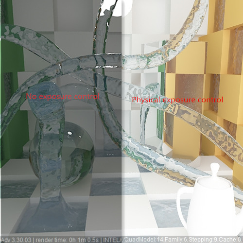 Local exposure control comparison